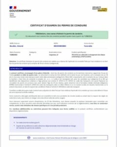 Nouveau CEPC permis de conduire